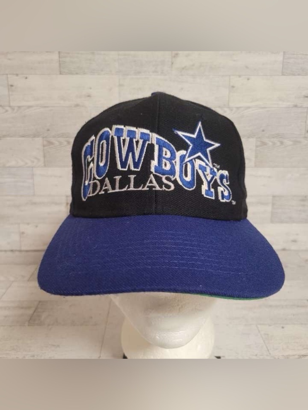 Men’s Vintage 90’s Apex One Dallas Cowboys Proline Blue Black Snapback Hat OS